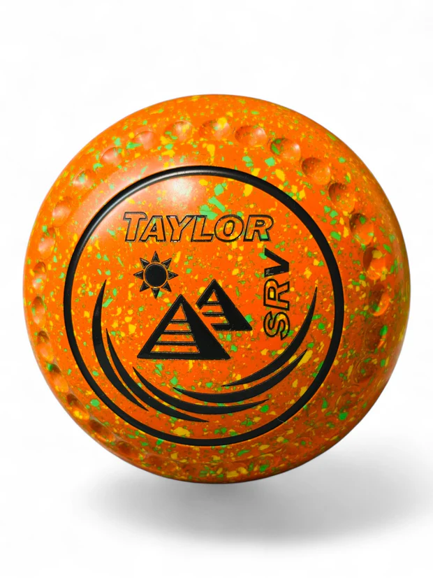 Taylor SRV Orange/Yellow/Lime Mountains Size 1 Half Pipe 35 Stamp